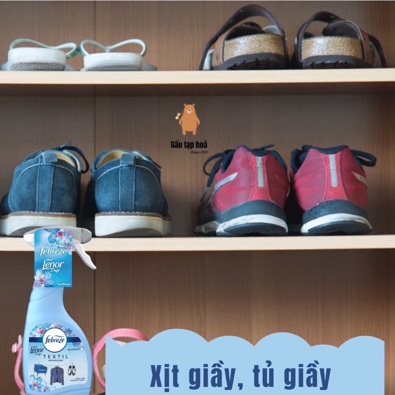 Nước Xịt Khử Mùi Vải Lenor Febreze khử mùi hôi nấm mốc trên quần áo, thức ăn, chó mèo hương thơm dịu nhẹ