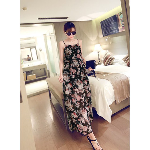 [CÓ SẴN] Váy nữ hai dây đầm maxi đi dạo biển | BigBuy360 - bigbuy360.vn
