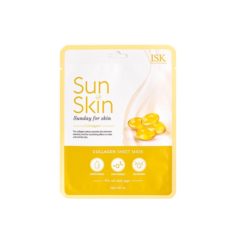 Mặt Nạ Dưỡng Da ISK Sun Skin Sheet Mask 23g