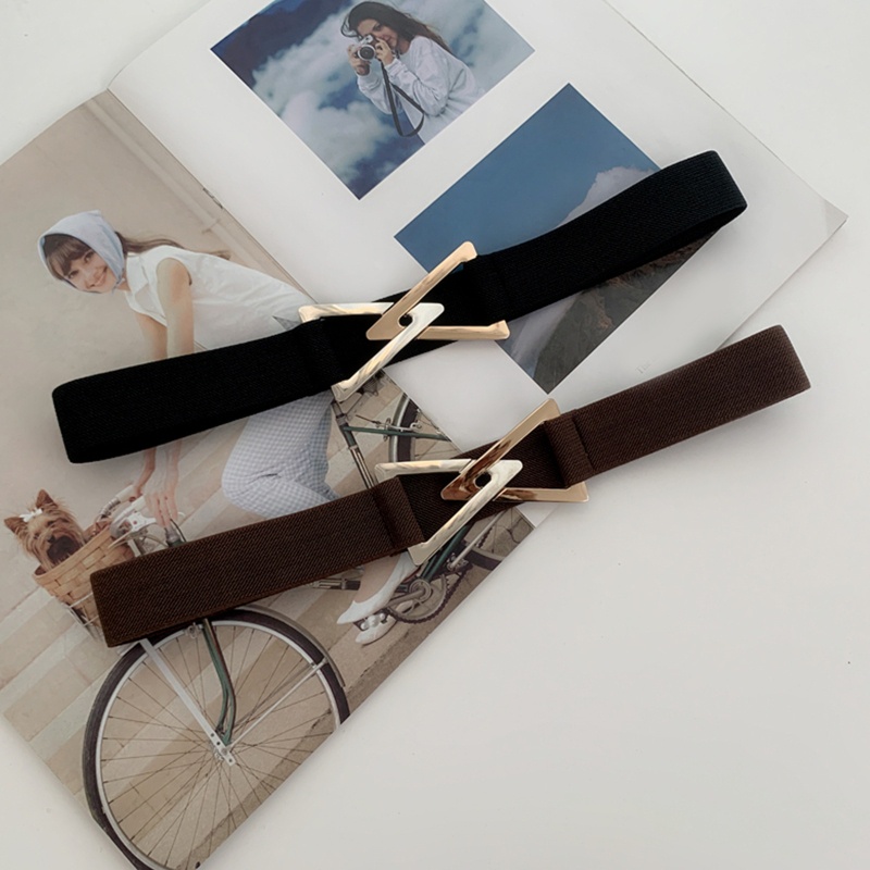 Thắt Lưng Co Giãn Hình Tam Giác Dùng Phối Đầm/Áo Khoác/Đầm Thời Trang Cho Nữ