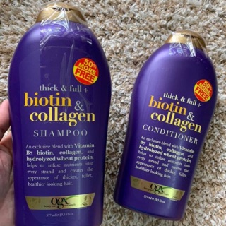 Dầu gội mọc tóc OGX Thich & Full Biotin Collagen Shampoo