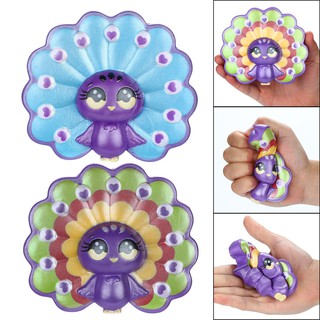 🌻flowersahver🌻Squishies Adorable Cartoon Peacock Slow Rising Fruit Scented Stress Relief Toys