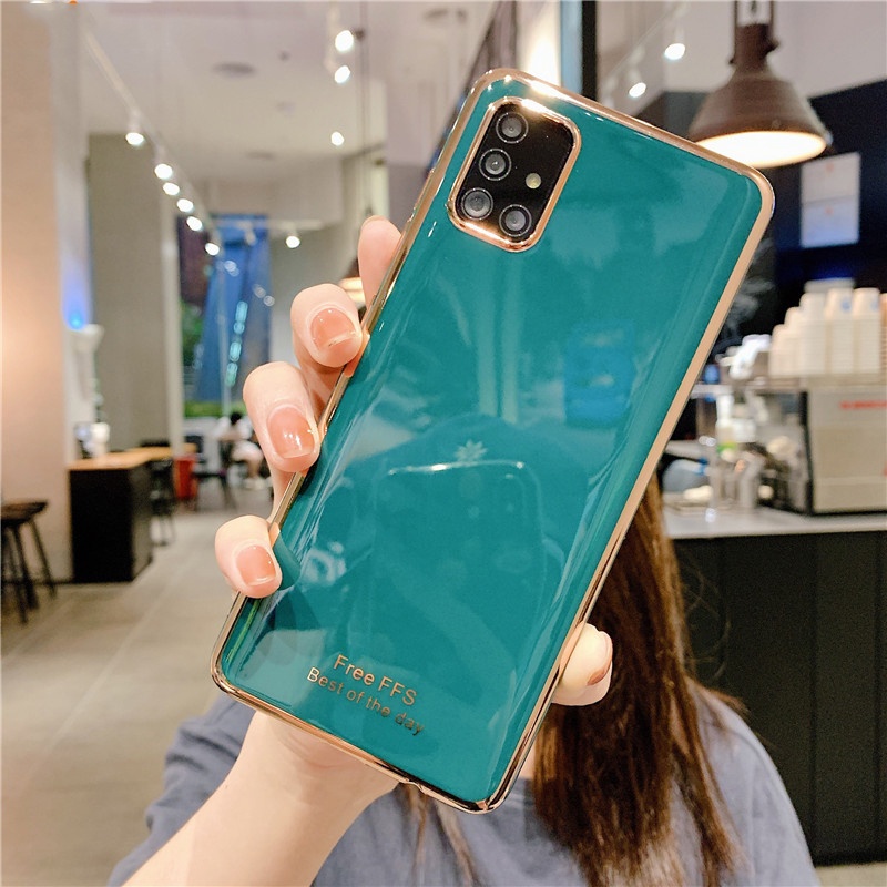 Ốp Điện Thoại Silicone Mạ Màu Cho Samsung Galaxy Note 20 Ultra 8 9 10 Lite Pro A5 A6 A7 A8 Plus 2018