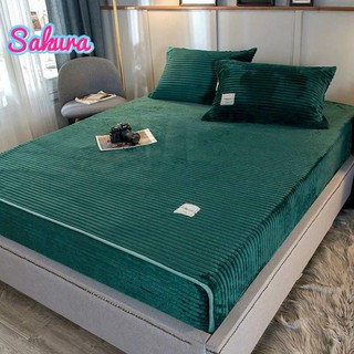 Bộ ga gối nỉ nhung tăm cao cấp loại 1 giá rẻ