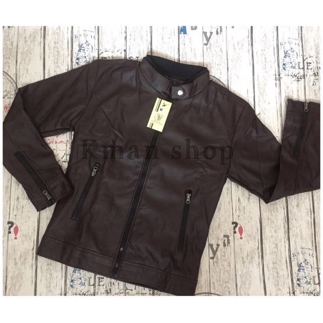 Áo Khoác Da Nam Trơn Lót Lông Cao Cấp | BigBuy360 - bigbuy360.vn