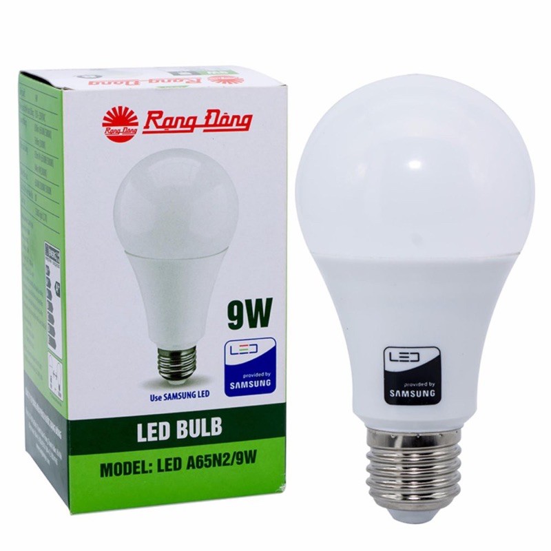 Bóng LED Bulb tròn A60N1/9W Rạng Đông