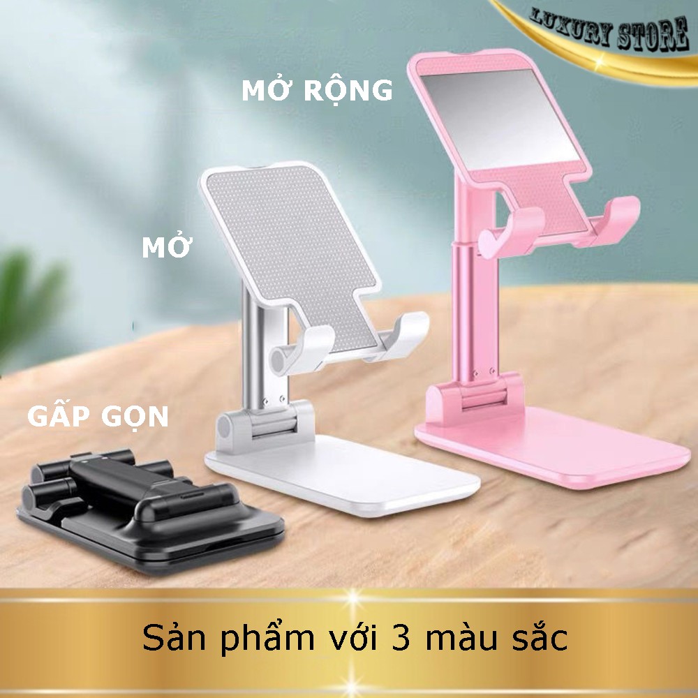 Giá đỡ điện thoại máy tính bảng để bàn gấp gọn. Hàng loại 1 rất chắc chắn GD10