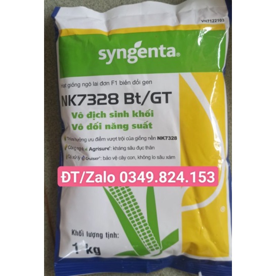 HẠT GIỐNG BẮP LAI BIẾN ĐỔI GEN KHÁNG SÂU NK 7328 1KG