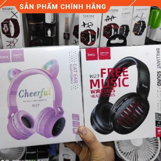 [Mã 267ELSALE hoàn 7% đơn 300K] TAI NGHE BLUETOOTH TRÙM ĐẦU HOCO W27/W23 - HÀNG CHÍNH HÃNG.