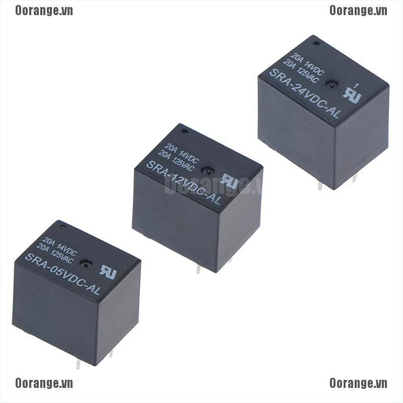 Rơ le 4Pin MT SRA-05VDC-AL SRA-12VDC-AL SRA-24VDC-AL 5V 12V 24V 20A T74