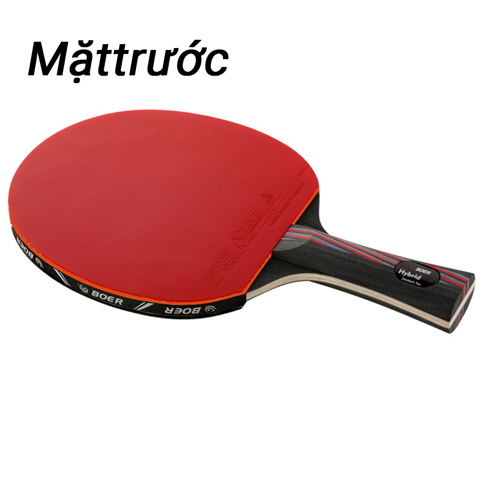 OneTwoFit 1pcs Vợt bóng bàn tặng kèm 3 bóng ，Bộ vợt bóng bàn， 7 lớp gỗ và 2 lớp carbon ET006301