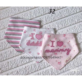 Set 3 yếm tam giác