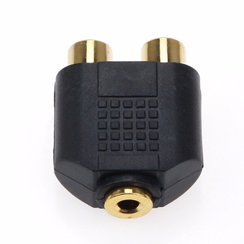Đầu chuyển audio 3.5mm cái ra 2 đầu AV RCA cái R+L