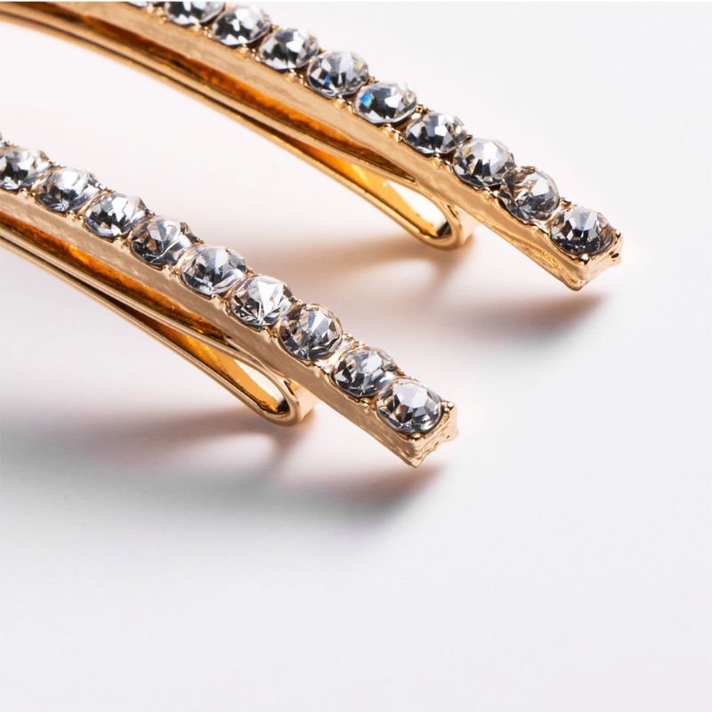 Kẹp Tóc Hợp Kim Đính Kim Cương Giả Nhiều Màu Sang Trọng Cho Nữ