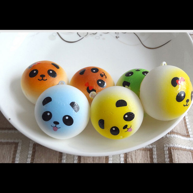 EPAY Cartoon Panda Kids đồ chơi Dây đeo Squishy Đồ chơi Joke Bánh mì tăng chậm Đồ chơi bóp