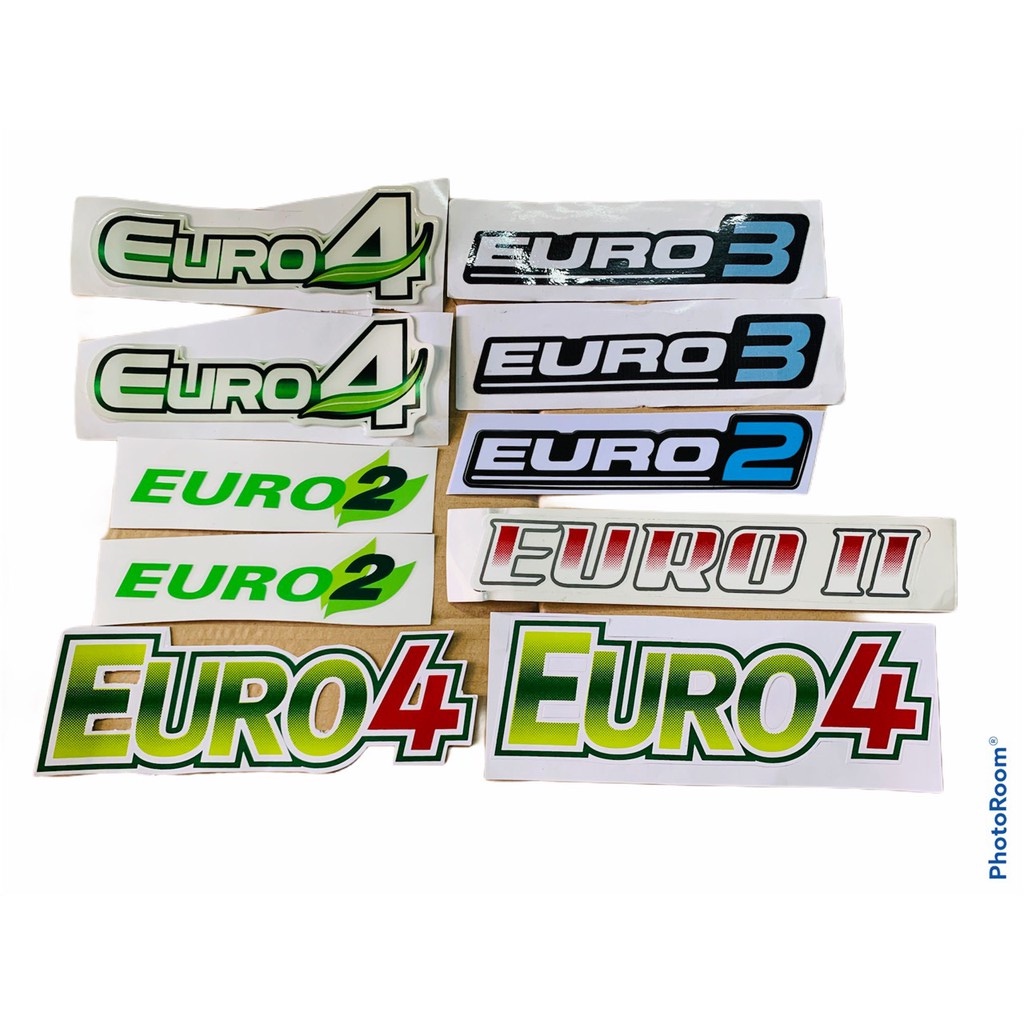 TEM  CHỮ EURO2, EURO3, EURO4 XE Ô TÔ, XE HƠI   - NHIỀU MÀU LỰA CHỌN