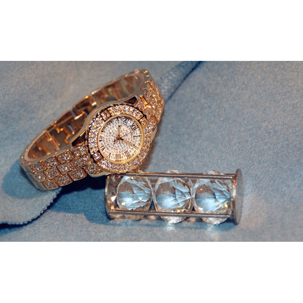 ĐỒNG HỒ NỮ BS (VÀNG) MẶT XOAY DÂY ĐÍNH ĐÁ HÀNG CHÍNH HÃNG BS | BigBuy360 - bigbuy360.vn