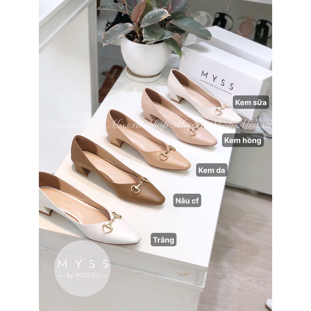 Giày nữ mũi vuông cài khoen 3cm thời trang MYSS - CG186