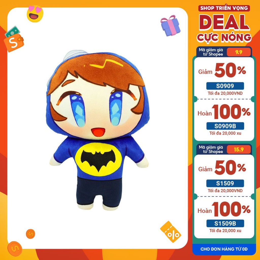 Gấu bông JayGrayVN 30cm  - tặng kèm sticker Youtuber Minecraft