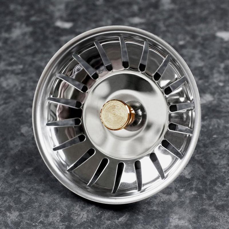 Miếng Lọc Rác Bằng Thép Không Gỉ Dành Cho Bồn Rửa Nhà Bếp