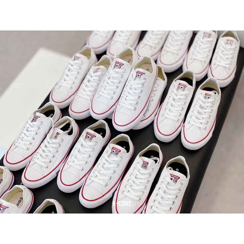 Chuck Taylor Converse Classic White | Giày Converse Trắng Viền Đỏ