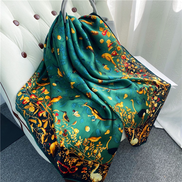 Khăn Turban Vuông 90x90cm In Họa Tiết Thời Trang WJ1006-197