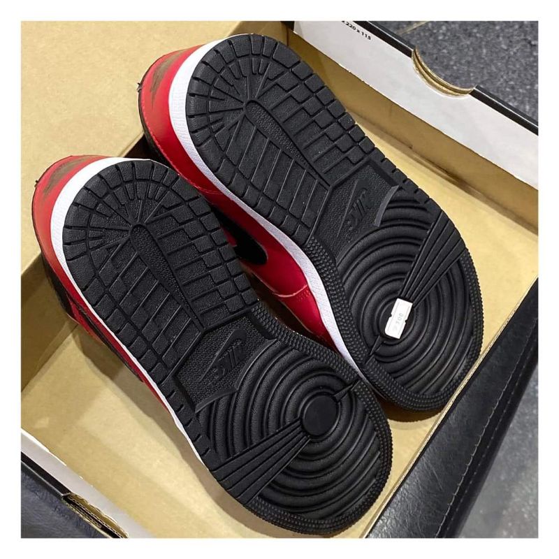 CHÍNH HÃNG Giày Jordan 1 Low Gym Red Black
