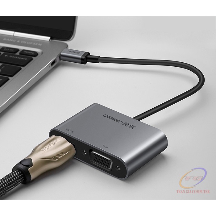 Cáp chuyển USB Type-C to HDMI và VGA Ugreen 50318
