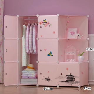[MẪU BÁN CHAY] TỦ NHỰA GHÉP- TỦ QUẦN ÁO- TỦ 9 Ô KÈM 2 KỆ GÓC ĐỂ ĐỒ ĐA NĂNG. Tặng kèm 1 treo đồ.