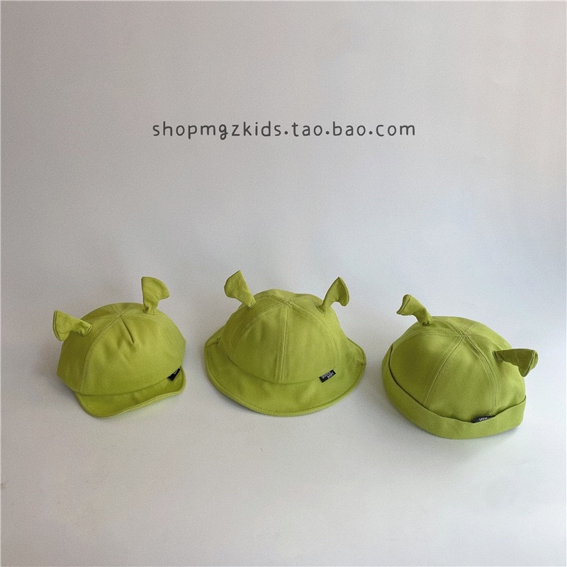 Mũ lưỡi trai vành nồi miki vải, nón cho bé trai bé gái xu hướng 2022 hình shrek hoạt hình dễ thương Hy.babe Korea N007