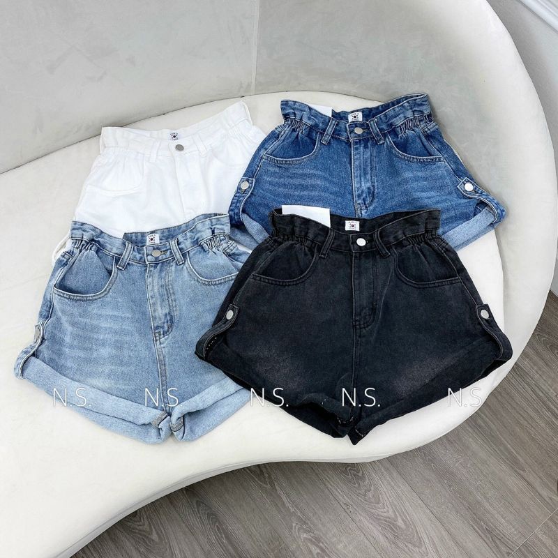 Quần sooc jean chun cạnh hàng QCL1