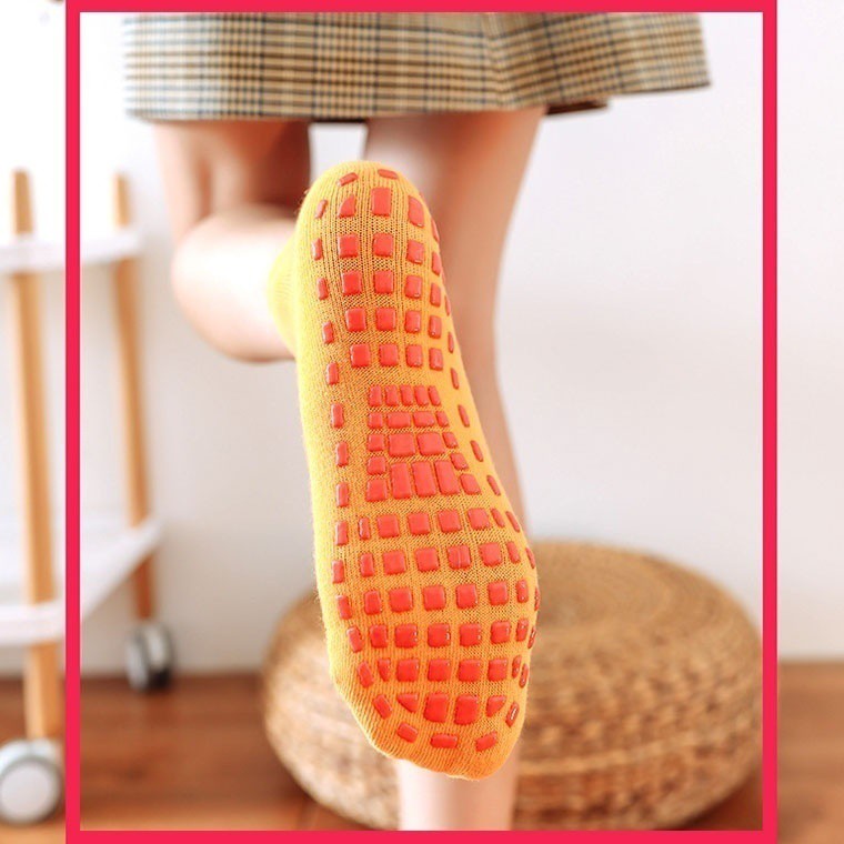 1 Đôi Vớ yoga Bằng cotton Nguyên Chất Chống Trượt Thoáng Khí Cho Trẻ Em / Nam / Nữ