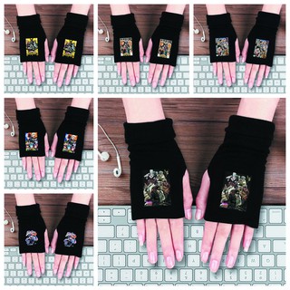 Găng tay len nam nữ IN HÌNH My hero academy JoJo's bizarre adventure Sword art online anime chibi thời trang ấm áp
