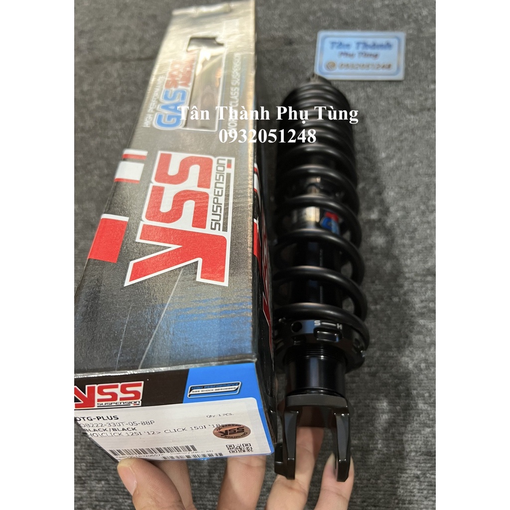 Phuộc YSS HYBRID Click/Vario/Vision Màu Đen Phukienxemay
