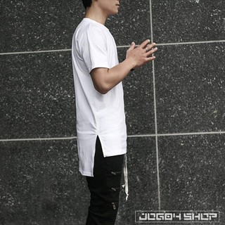 Áo Thun Longtee Layer Xẻ Tà Nam Nữ Unisex