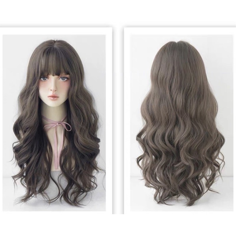 Tóc giả nữ xoăn dợn FREESHIP❤️ nguyên đầu mã 8263