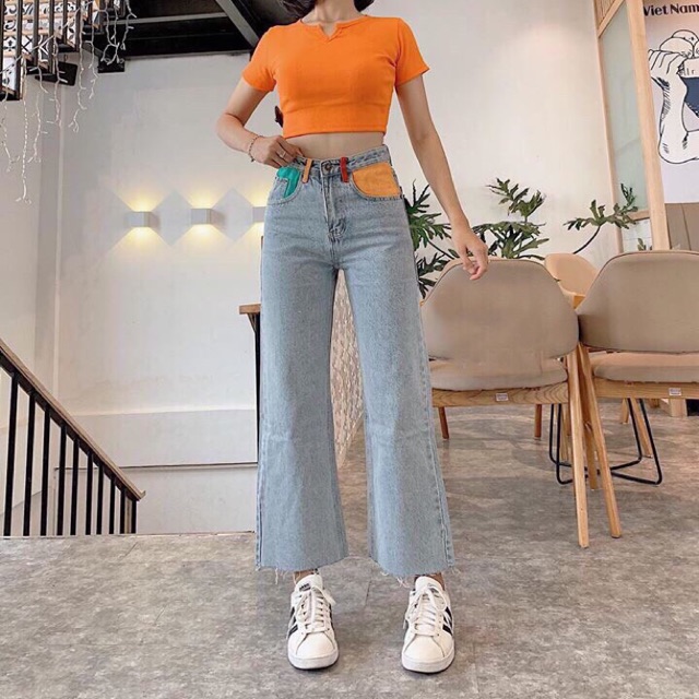 QUẦN JEANS ỐNG SUÔNG