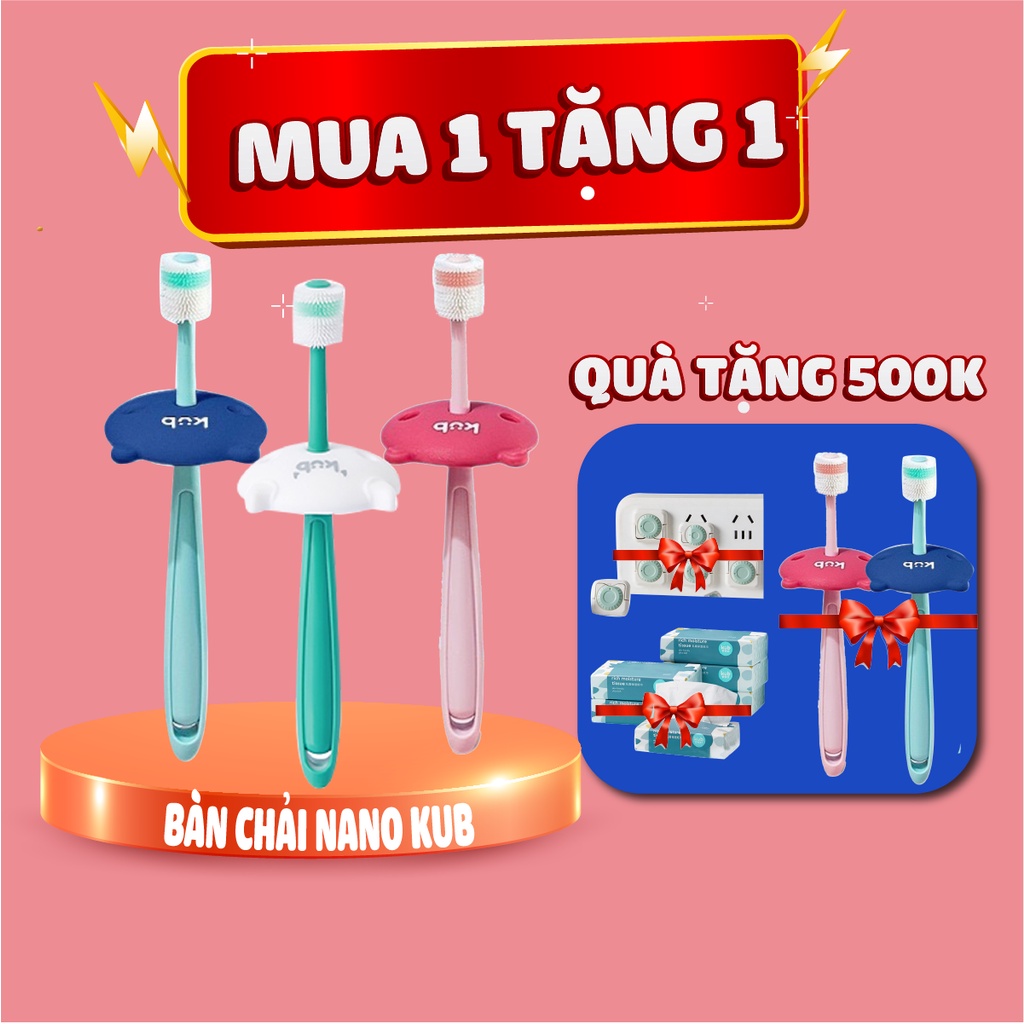 Bàn chải nano siêu mềm xoay 360° - KUB