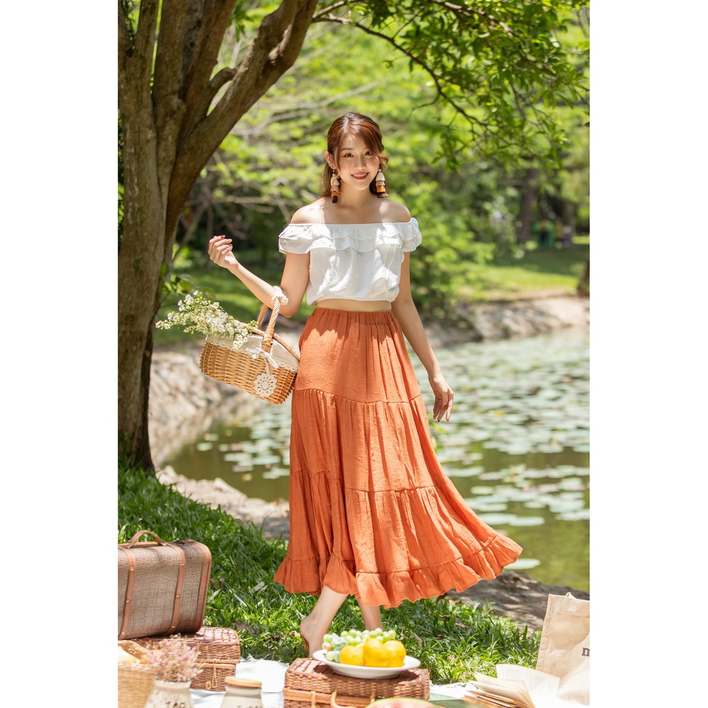 Jenny Le - Chân váy maxi phom dài  Jane Midi Skirt JL172