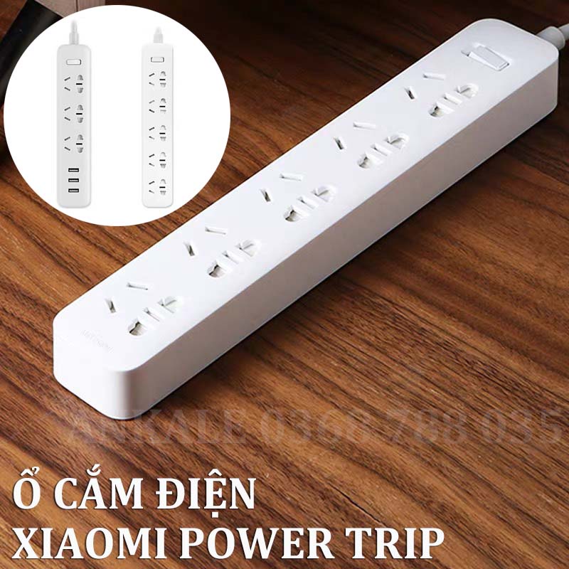 Ổ cắm điện Xiaomi - Ổ cắm điện Xiaomi Mi Power Strip Trắng Ổ CẮM THÔNG MINH