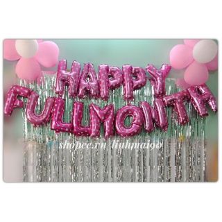 ( 4 MÀU )Chữ happy fullmonth