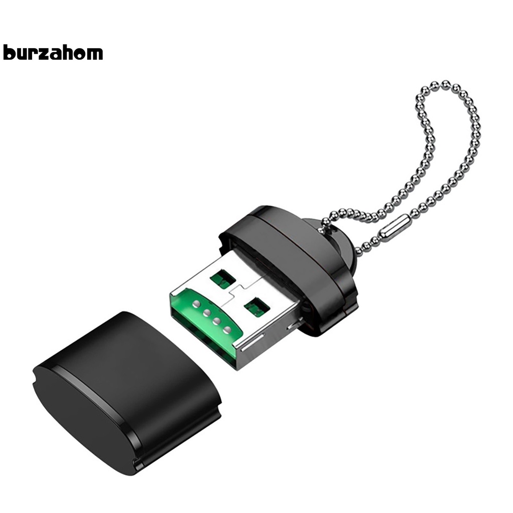 Đầu Đọc Thẻ Nhớ Usb Tf Thiết Kế Nhỏ Gọn Chống Rỉ Sét Có Móc Treo Tiện Dụng