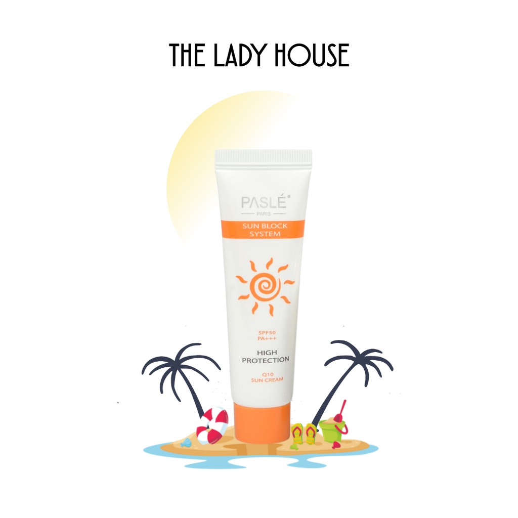 Kem Chống Nắng Q10 SUN CREAM PASLÉ Nâng Tông Da [SPF50 PA+++] - 75g/ tuýp