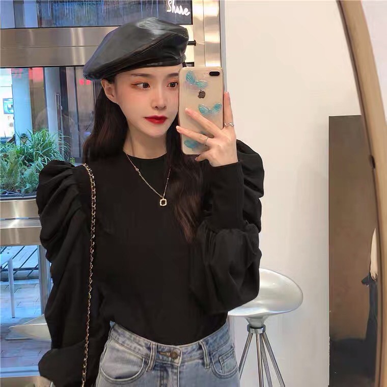 CHO EM/ Áo vai bồng xếp ly tiểu thư nhẹ nhàng thanh lịch cho các nàng