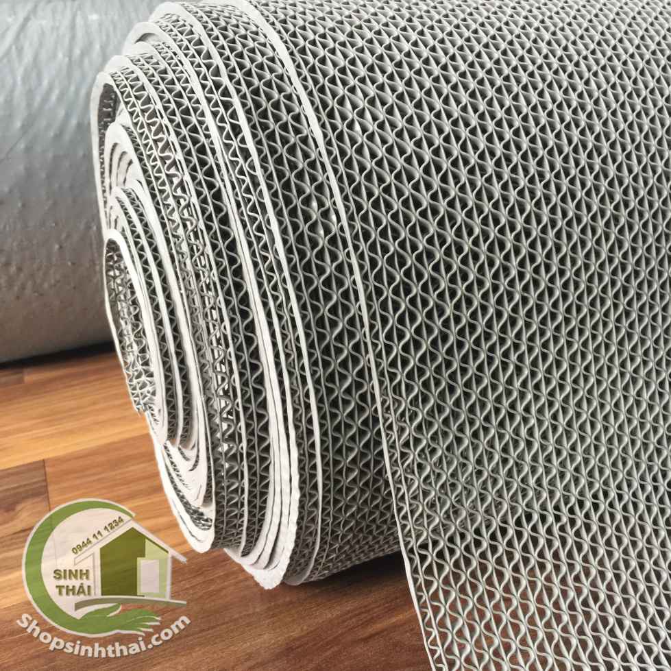 Thảm nhựa lưới chống trơn màu xám -