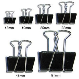 Kẹp bướm/ kẹp tài liệu đen gstar/ double a 15mm-19mm-25mm