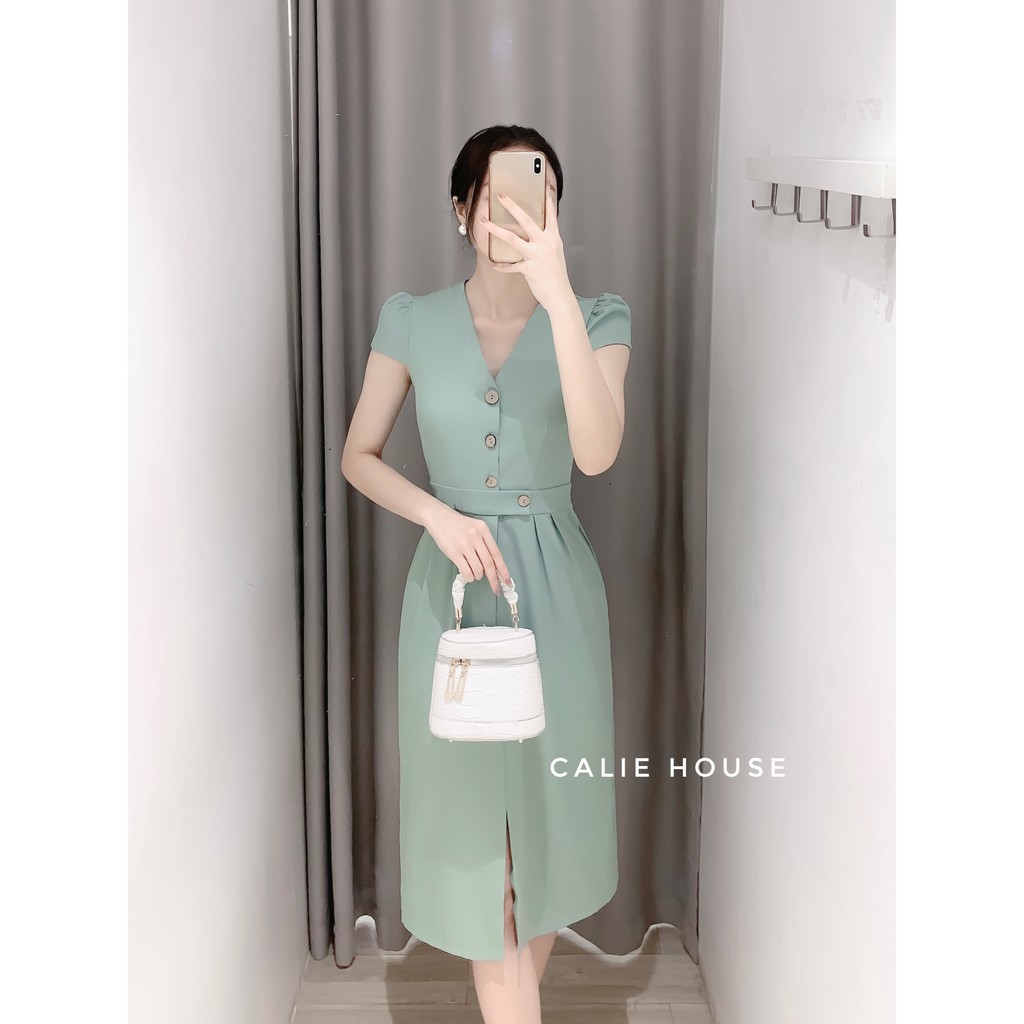Váy chun thân sau thời trang công sở Calie House V249 | WebRaoVat - webraovat.net.vn