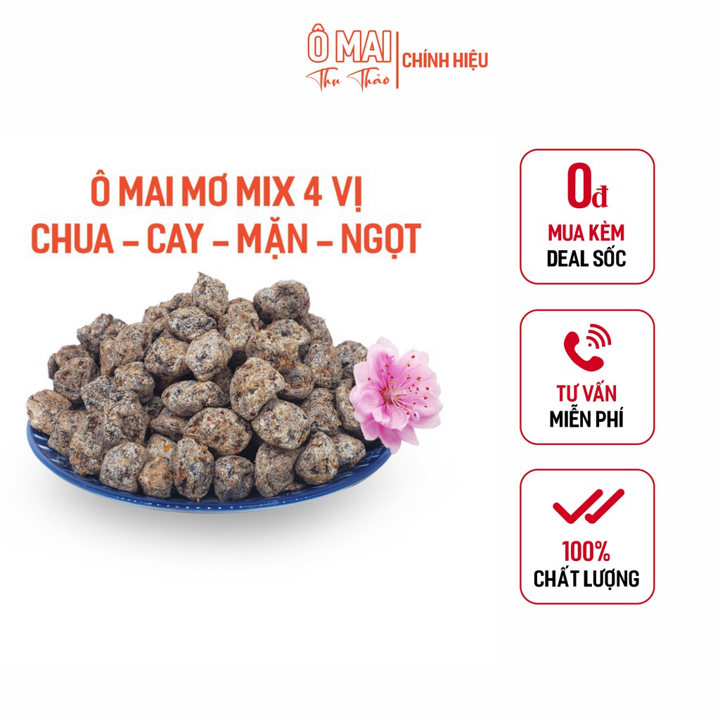 Ô Mai Xí Muội Mơ Mix 4 Vị Chua - Cay - Mặn - Ngọt