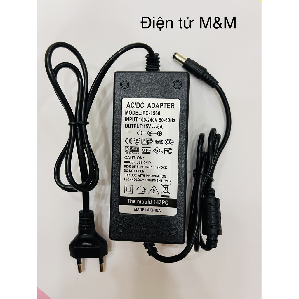 Nguồn adapter 15V 6A