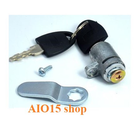 Khóa tủ Hòa Phát tay nắm nhựa âm - màu đen